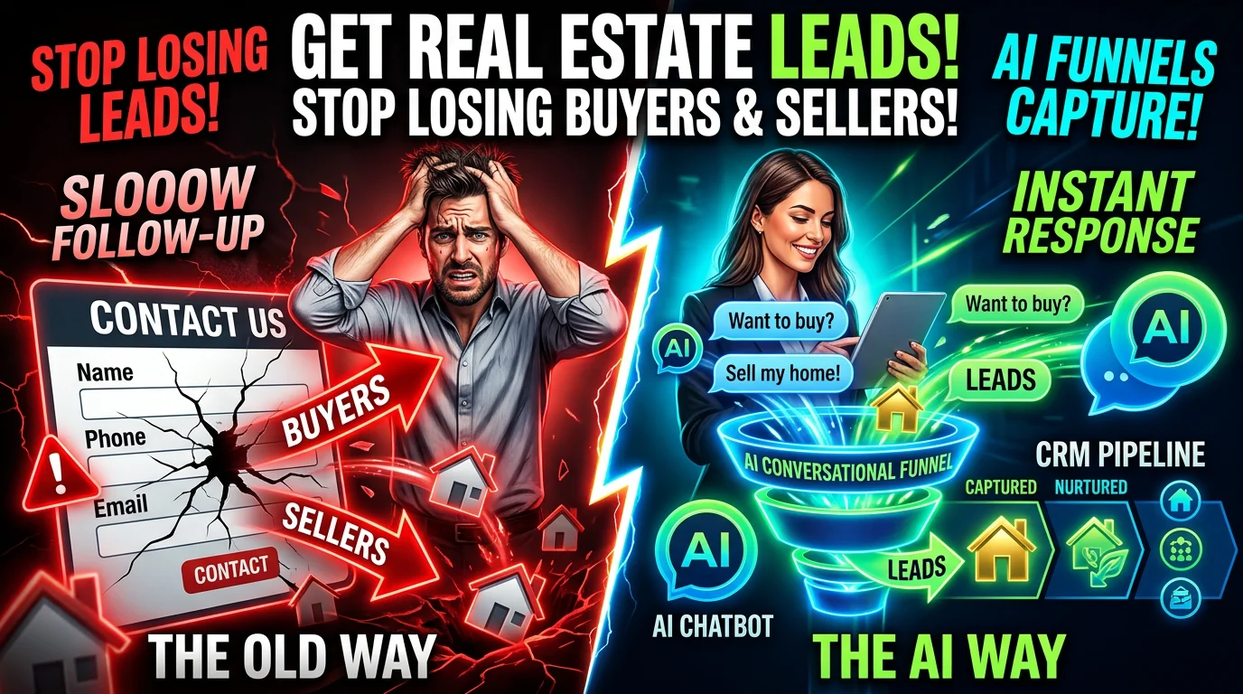 AI conversation funnel for real estate lead generation