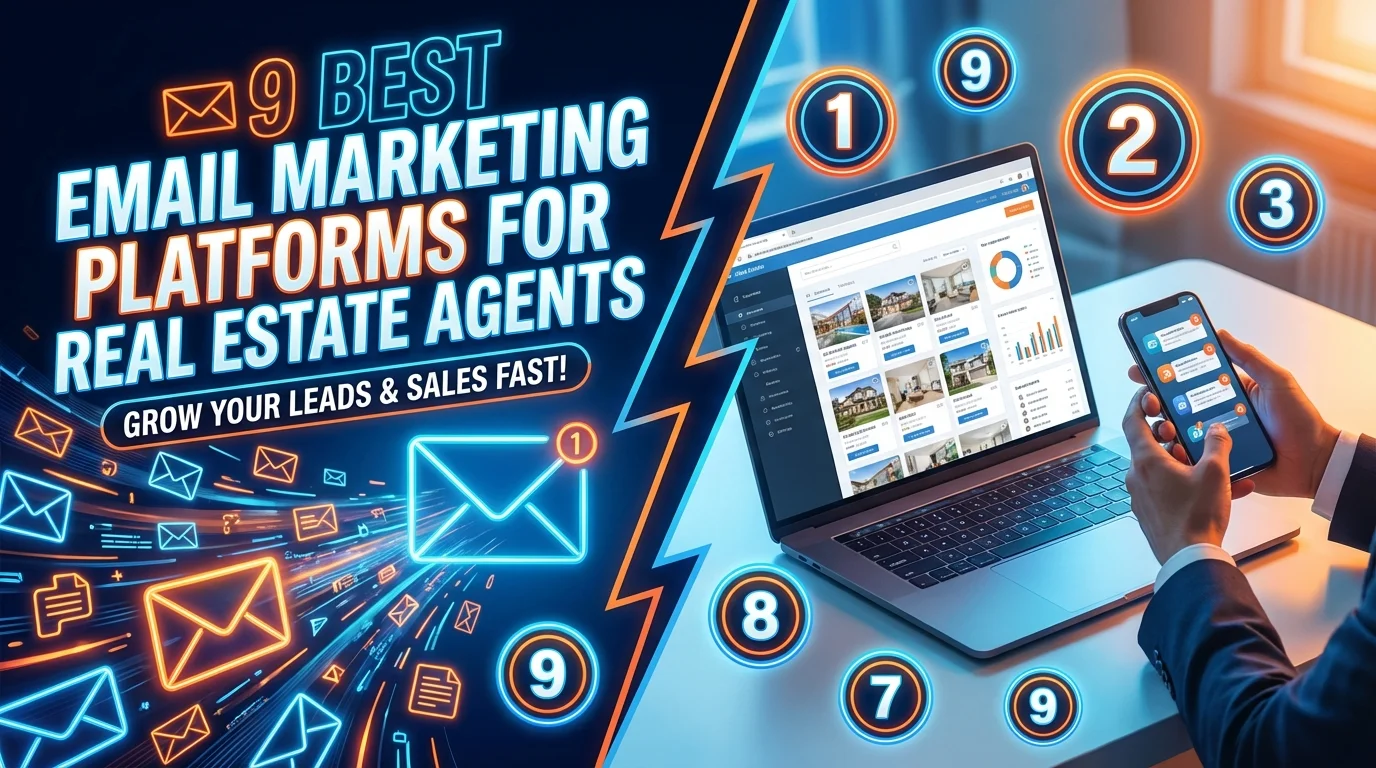 Best email marketing platforms for real estate agents comparison chart