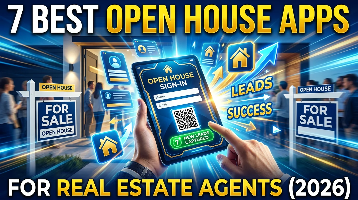 Best open house apps for real estate agents in 2026
