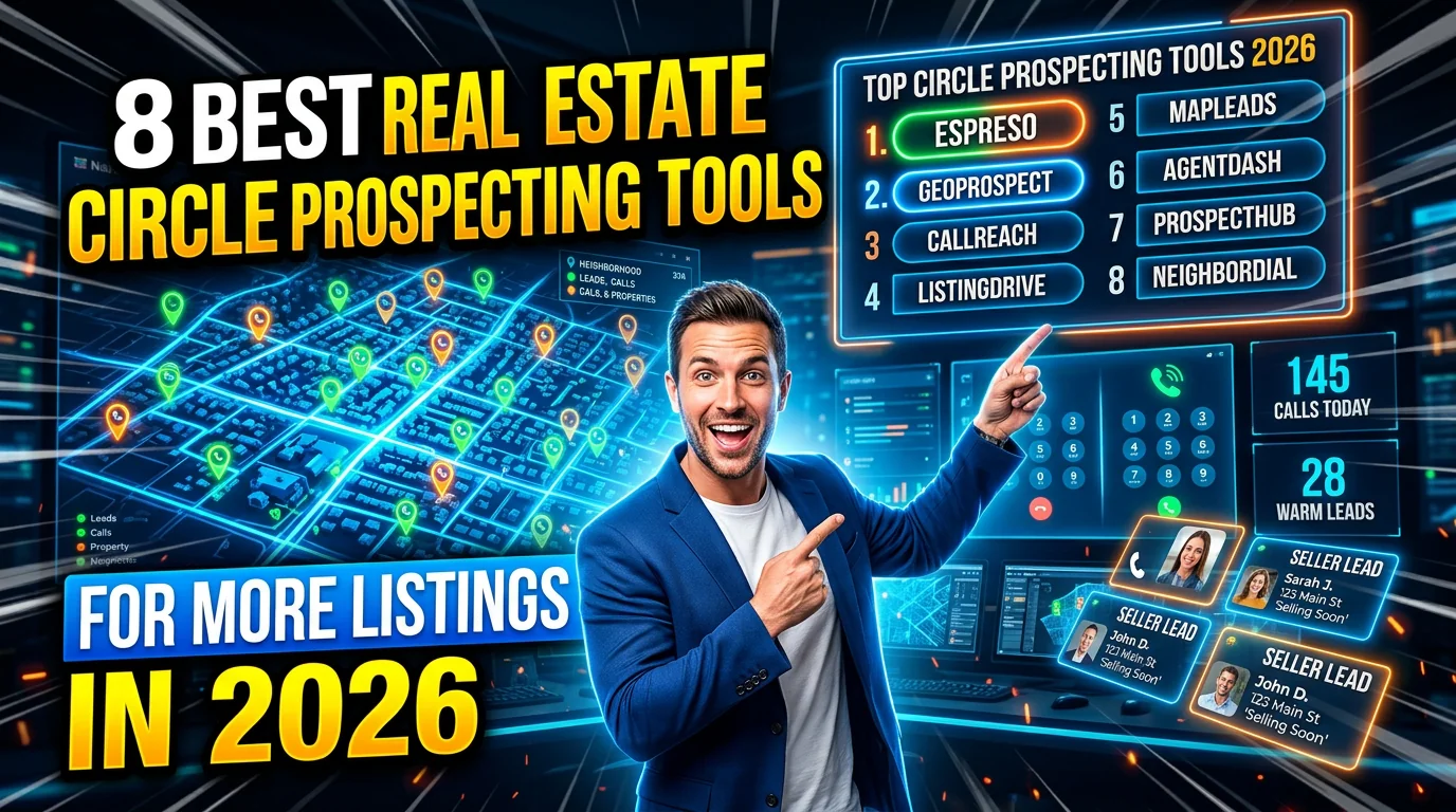 Best real estate circle prospecting tools for agents in 2026