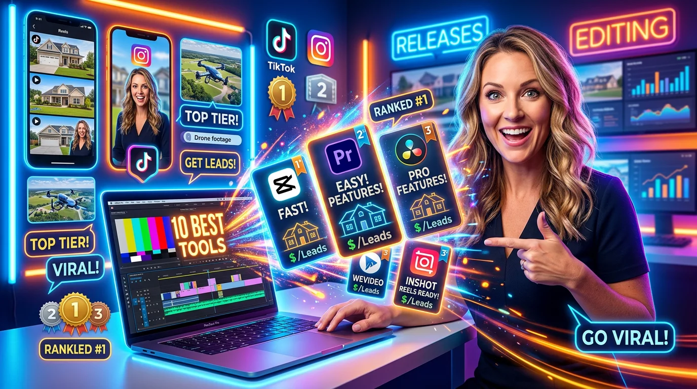 Real estate video editing software comparison for listing videos and social media