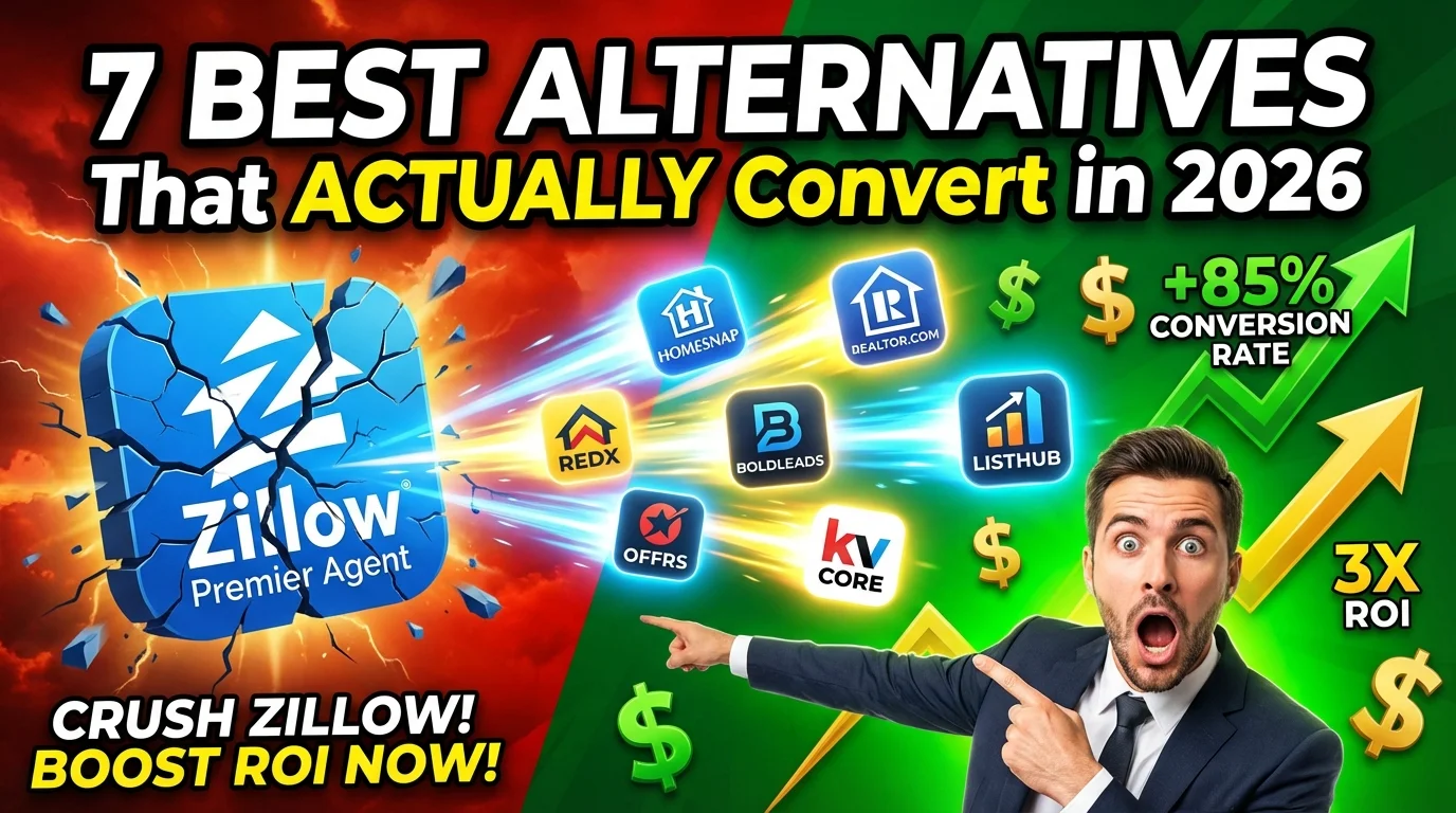 Best Zillow Premier Agent alternatives for real estate lead generation
