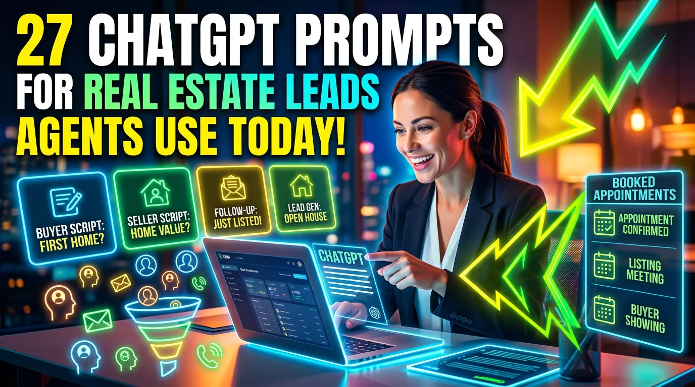 Real estate agent using ChatGPT prompts to create lead generation messages