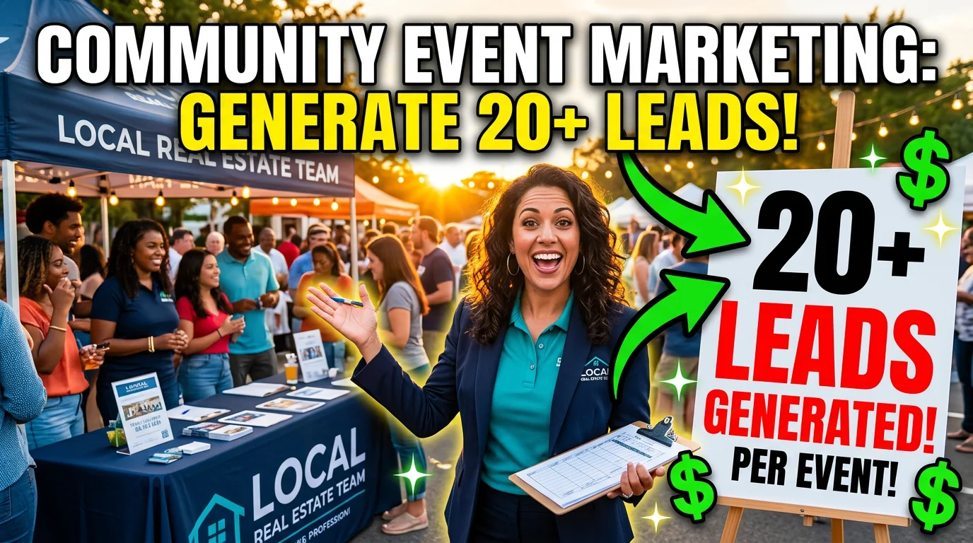 Real estate agent hosting a community event with engaged attendees