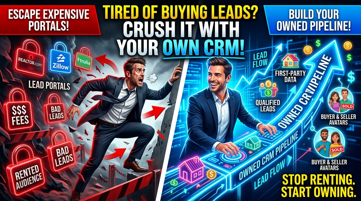 Real estate agent building a first-party data lead generation pipeline
