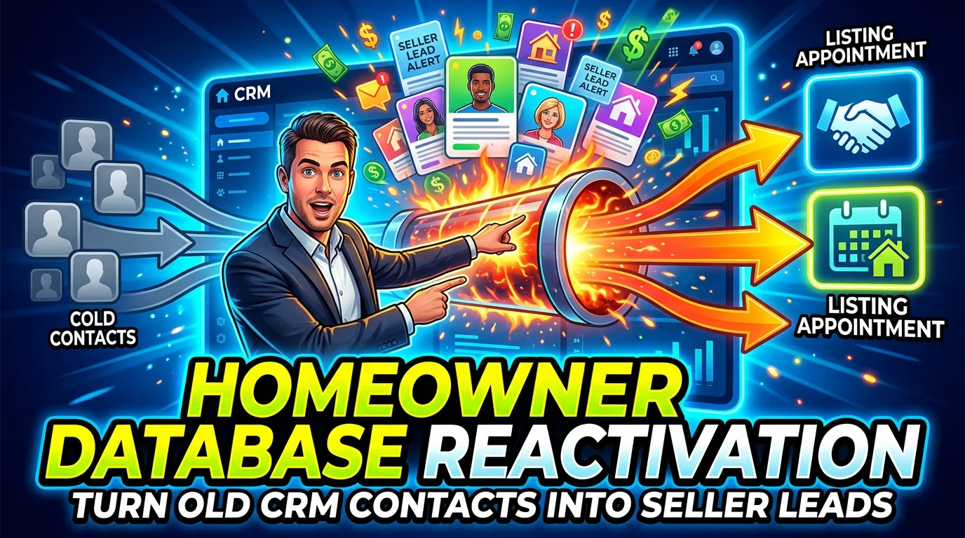 Homeowner database reactivation for real estate seller leads
