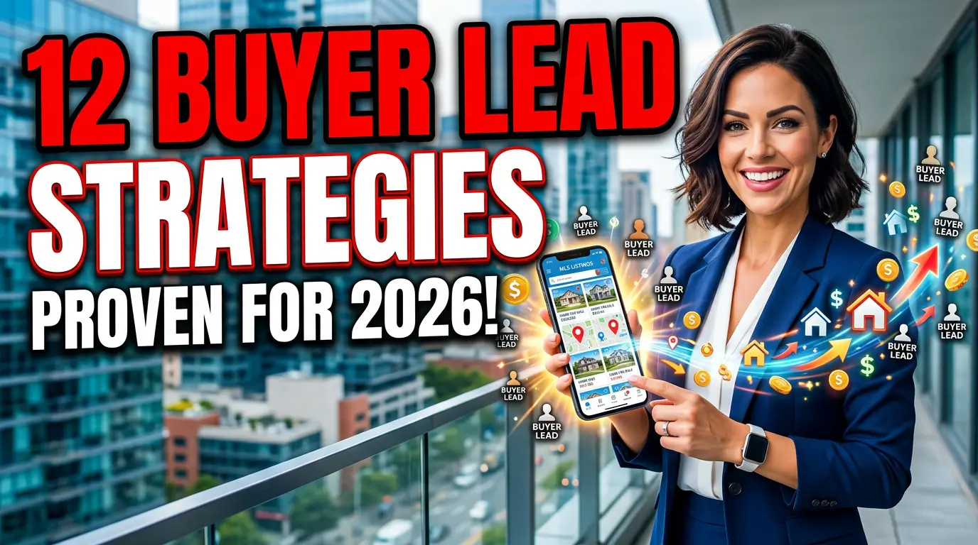 Real estate agent generating buyer leads with digital strategies