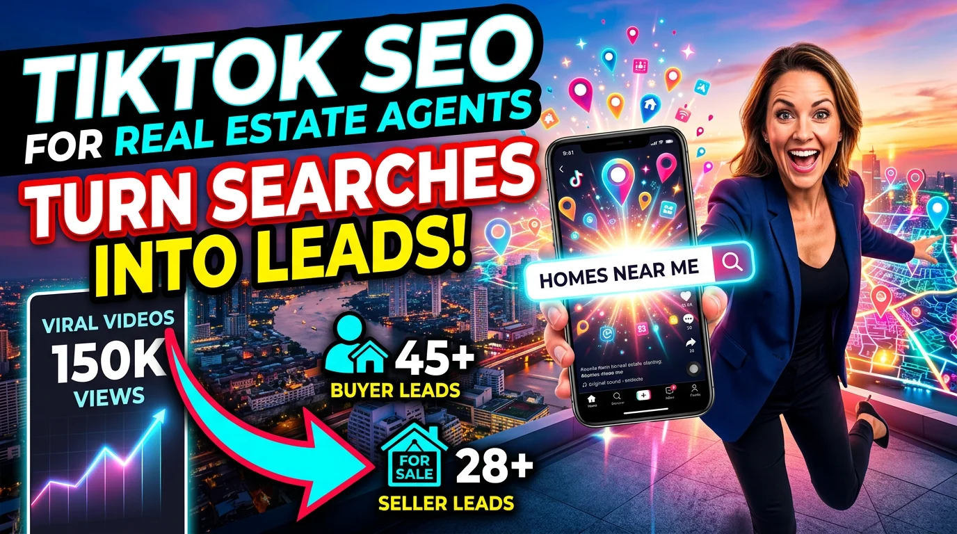 TikTok SEO strategy for real estate agents generating local buyer and seller leads