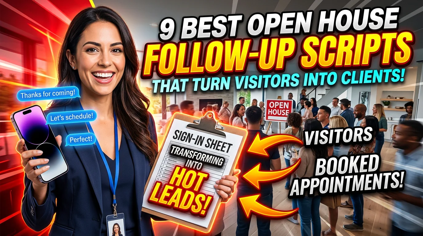 Open house follow-up scripts for real estate agents